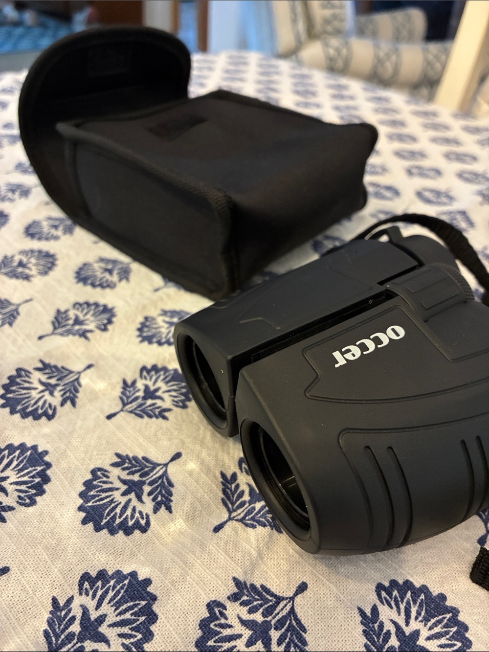 Black Compact Binoculars — Portable Travel Optics